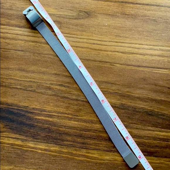 watch band For Fitbit Alta fitness tracker silver stainless mesh magnetic loop - Picture 2 of 4